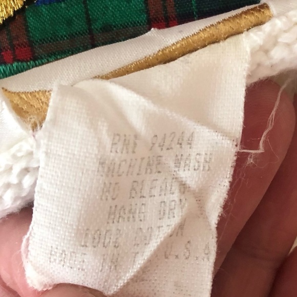 Tia Designs Golf Motif Appliqué & Embroidery on White Button Up Cardigan Sweater - Picture 4 of 7